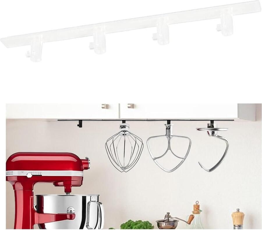 Blender Accessoirehouder Keukenhaak Mixer Keuken Organiseren Universele Compatibiliteit 30 x 1.5 x 1 cm Transparant