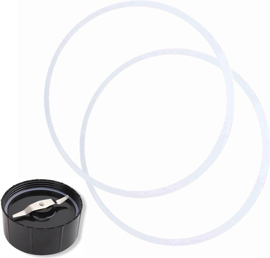 Blender Afdichtingen Rubber Ringen Apparaat Reparatie Voedselveilig Siliconen 2 Stuks 9.5cm Wit