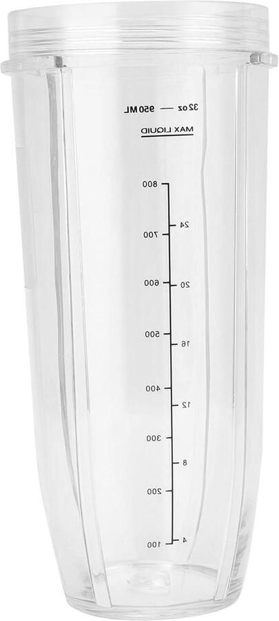 Blender Beker Reservebeker Mixbeker Smoothies Maken Extra Brede Mond 950 ml Transparant