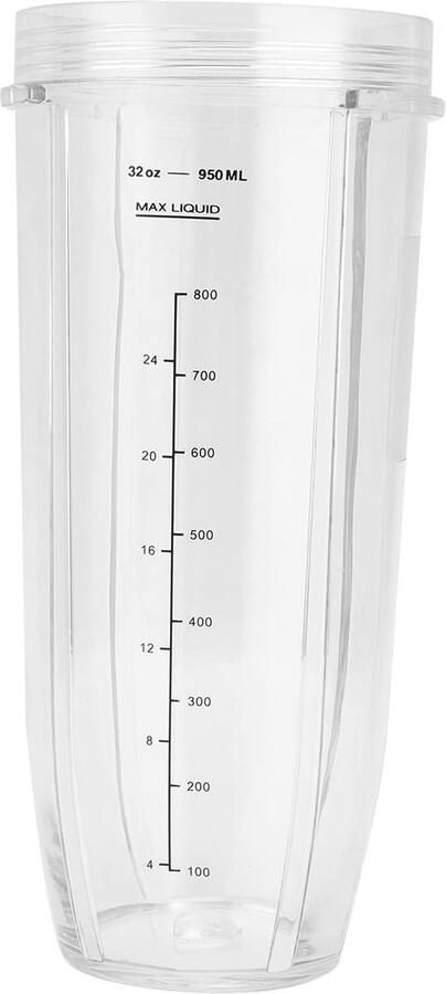 Blender Bekers Vervangende Cups Smoothies Maken Met Afsluitdeksels 950 ml Transparant