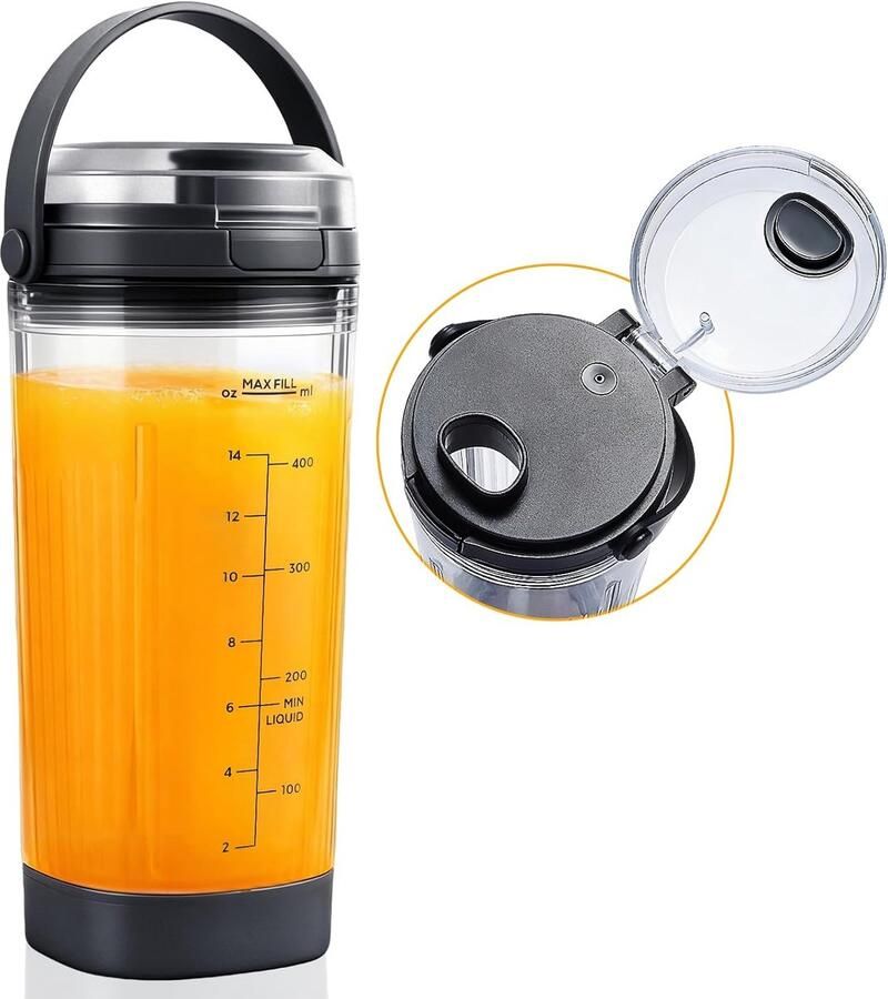 Blender Cup 532ml Sip & Seal Deksel Lekvrij Ideaal voor smoothies en sapjes ShopVlot