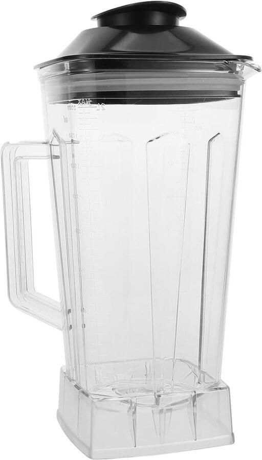 Blender Cups Met Deksel Mixer Bekers Reserveonderdelen Smoothies Maken Transparant Plastic 2 Liter Transparant
