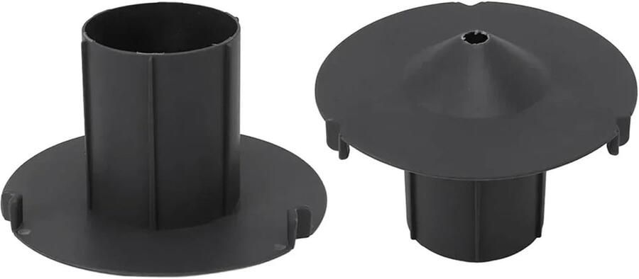 Blender Deksel Mixer Accessoire Spatvrij Mixen Duurzaam Plastic 16x11cm Zwart