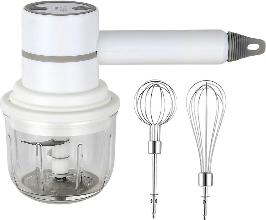 Knoflookpers Blender-garde-2-in-1 draadloze elektrische blender draagbare multifunctionele keukenmachine kan worden gebruikt om eieren te mixen slagroom te kloppen knoflook te hakken enz