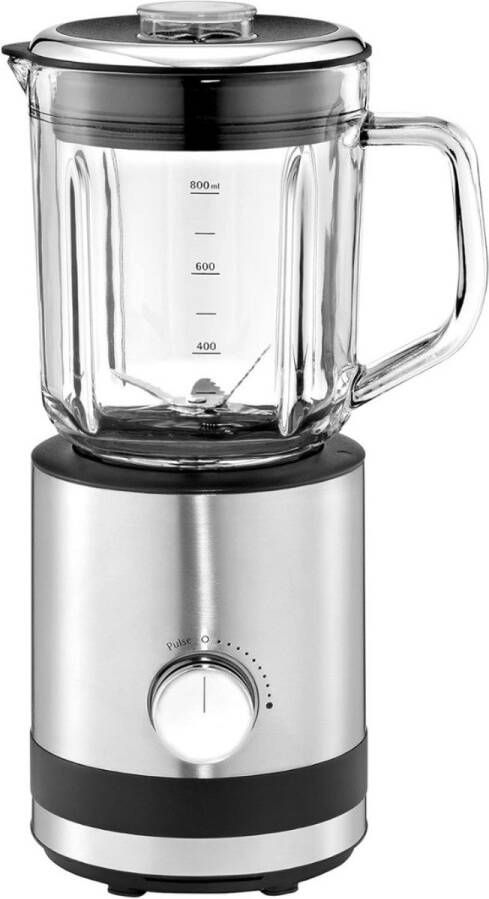 Blender Glazen Kan Krachtige Blender Met Glazen Kan Smoothie Blender 0.8 Liter 400 W Smoothie Maker RVS Blender To Go Variabele Snelheid Met Glazen Reservoir Warme en Koude Bereidingen