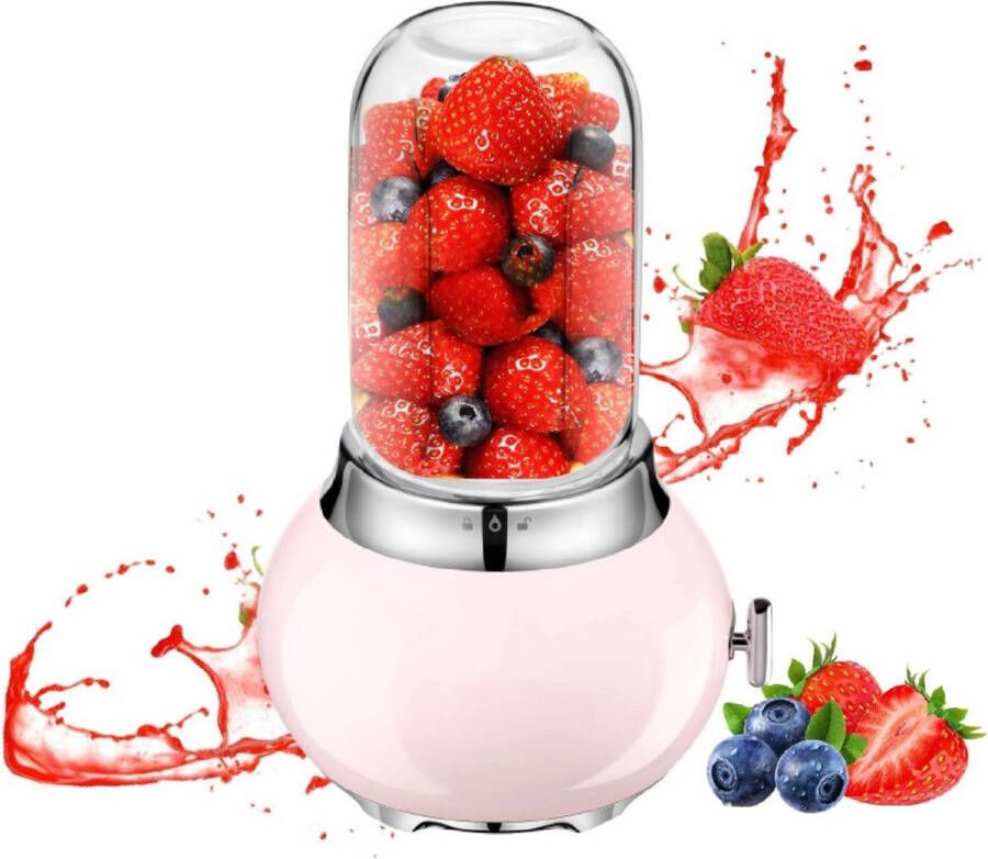 Blender Glazen Kan Krachtige Blender Met Glazen Kan Smoothie Blender 400 ml 200 W Smoothie Maker RVS Blender To Go Variabele Snelheid Met Glazen Reservoir Warme en Koude Bereidingen