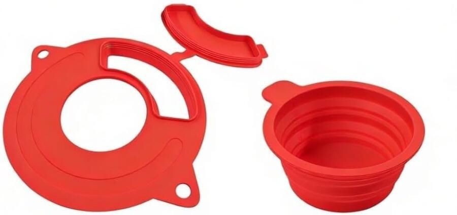 Blender kom deksel Keukenmachine accessoire Schoon mengen Voedselveilig siliconen 29 cm diameter Rood