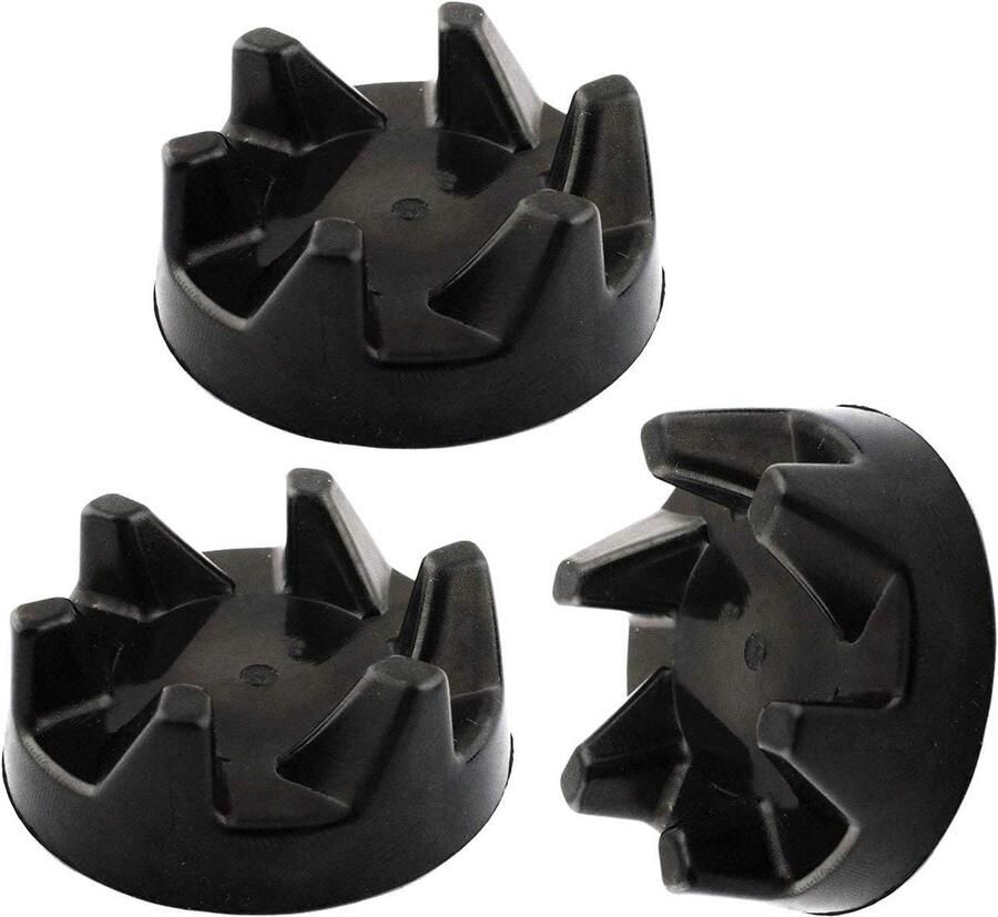 Blender Koppeling Onderdeel Mixer Keukenapparaat Reparatie Premium Kwaliteit Rubber 3 Stuks Zwart