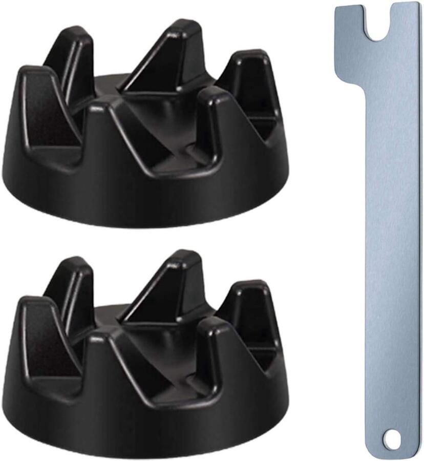 Blender Koppeling Set Reserveonderdelen Mixer Apparaat Repareren Inclusief Montagesleutel 2 Koppelingen Zwart