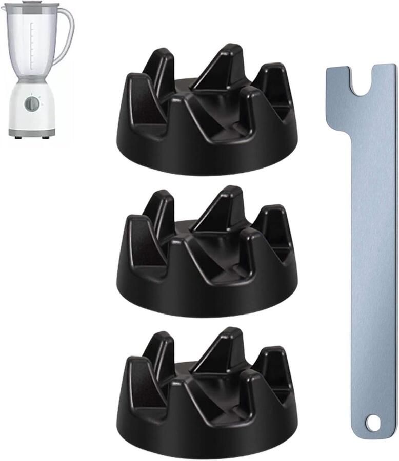 Blender Koppeling Vervanging Mixer Onderdelen Apparaat Reparatie Duurzaam PP Materiaal 36mm Buitendiameter Zwart
