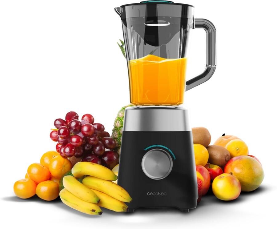 Blender Krachtige Keukenblender met 1 5L Kan 1300W 4 Titanium Messen en IJscrusher