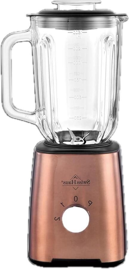 Blender met Hakmolen Mixer Keuken Gladde Smoothies Maken Verwijderbare Roestvrijstalen Messen 1.5 liter kom Goud