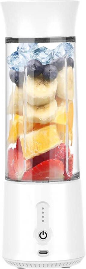 Blender Mini Blender Smoothie Maker USB Oplaadbare mini Blender Draagbare blender voor milkshakes smoothies en sappen Grijs