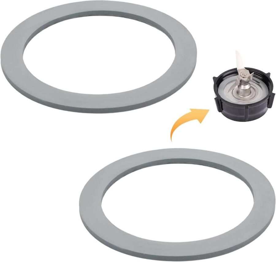 Blender O-ring 2St Rubber Grijs Vervangingsring Perfecte afdichting SnelShoppen