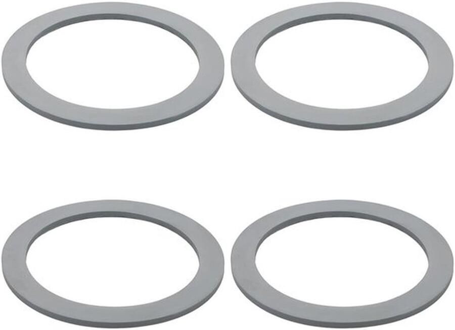 Blender O-Ring Vervangingsset van 4 Stuks Rubber Grijze Dichting voor Optimale Afsluiting en Compatibiliteit met Blendermerken