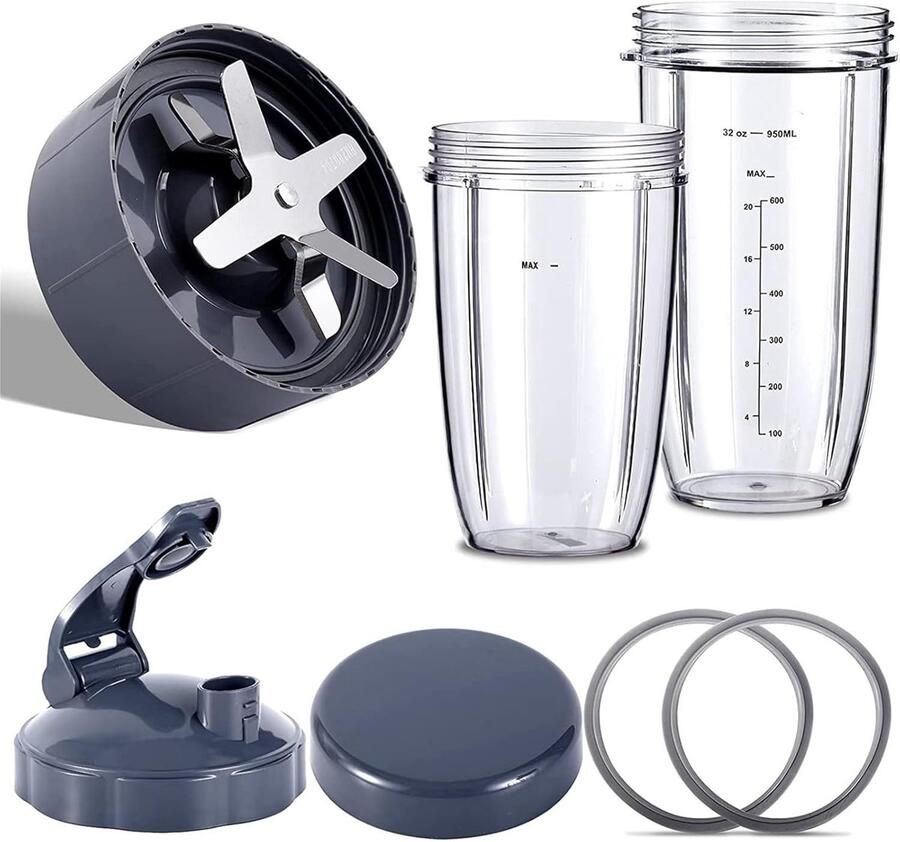 Blender Onderdelen Set Mixer Accessoires Keuken Gebruik Efficiënte Mengprestaties 32oz en 24oz Bekers Standaard Kleur
