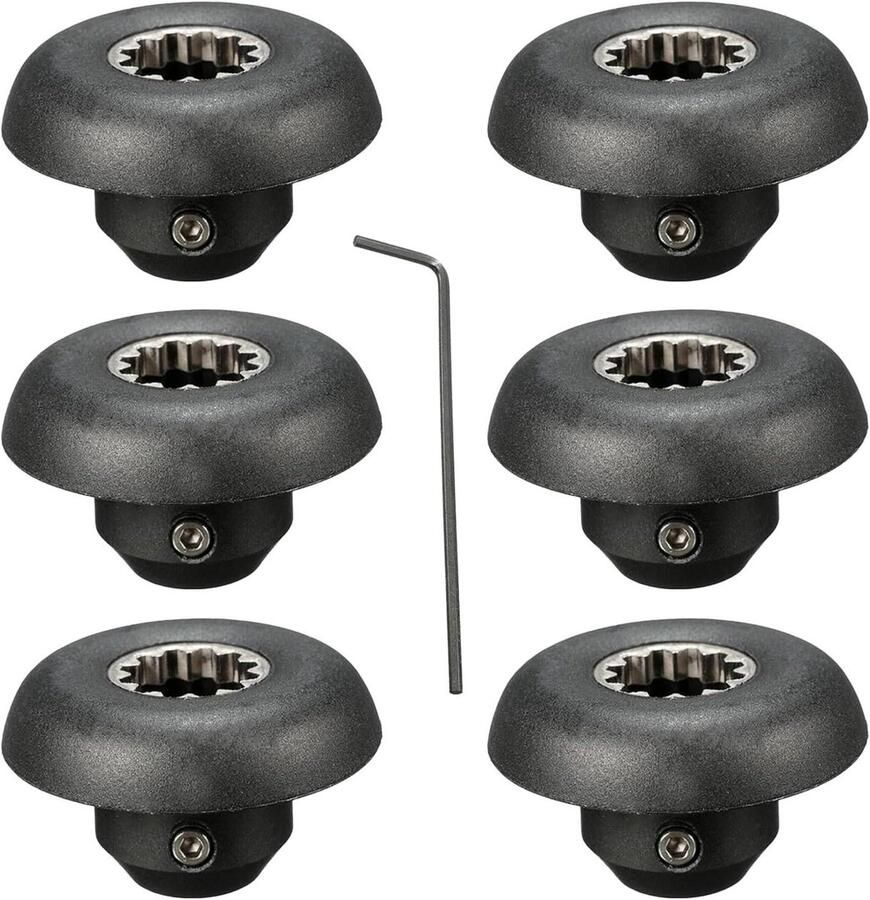 Blender Onderdelen Set Mixer Onderdelen Keukenapparatuur Repareren Voedselveilig Plastic 6 stuks Zwart