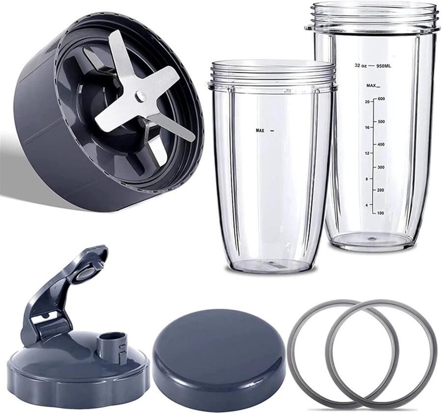 Blender Onderdelen Set Reserve Onderdelen Gezond Blenden Lekvrije Afdichting 3 Bekers Zwart