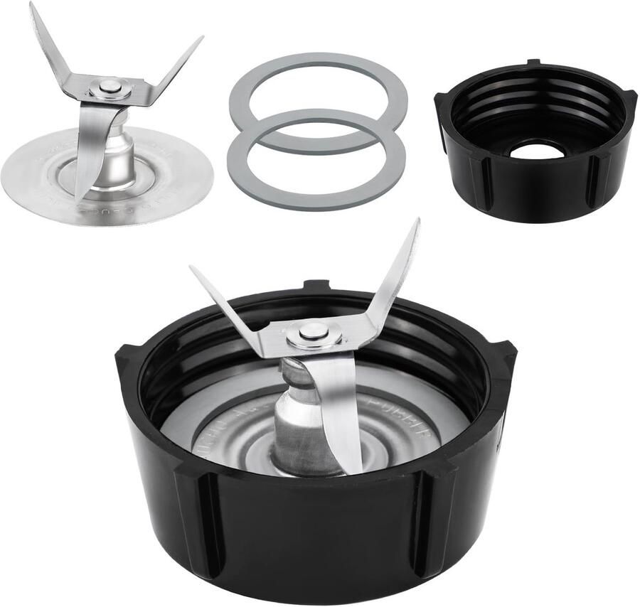 Blender Onderdelen Set Rvs Mes met Potdeksel en 2 Rubber O-Ringen Geschikt voor Oster Blenders ShopVlot