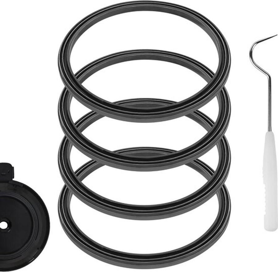Blender Onderdelen Vervangende Siliconen pakking Deksel Wisselgereedschap Kit Geschikt voor Ninja NC299AMZ NC301 NC300 NC501 NC501C Grijs 4 stuks vervangende onderdelen Exacte pasvorm