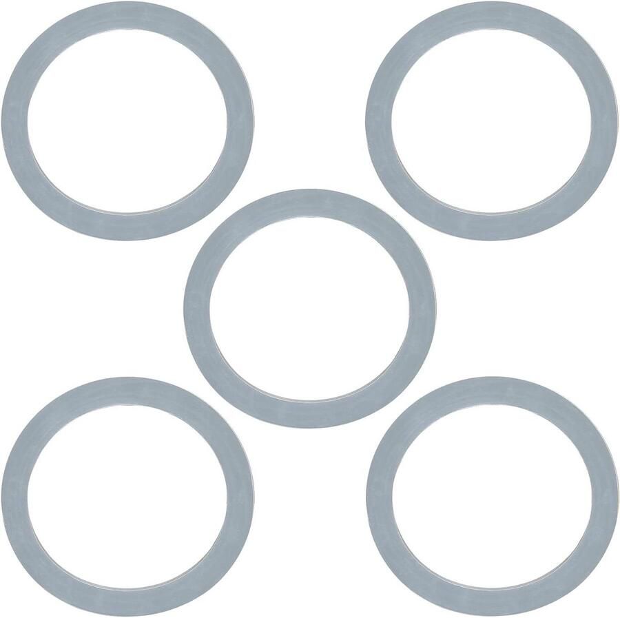 Blender Pakking Rubberen Afdichting Lekkage Voorkomen Goede Elasticiteit 5 stuks Grijs