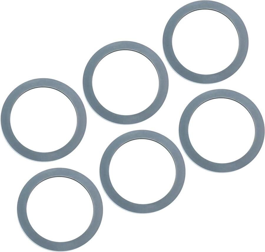 Blender Pakking Vervanging Afdichtring Rubber Lekvrij Mengen Duurzaam Rubber Materiaal 6 stuks Grijs
