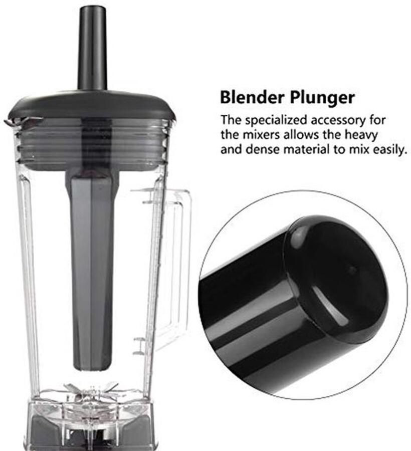 Blender Plunger Accelerator Tamper Plastic Stick Vervanging Geschikt voor Vitamix Mixer