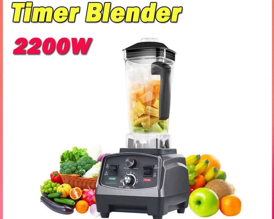Corenia Blender Smoothie Maker Foodprocessor 2200W met Timer 2L BPA-vrije Mixbeker RVS Mes Soepmaker Voor IJs Babyvoeding & Meer - Foto 2