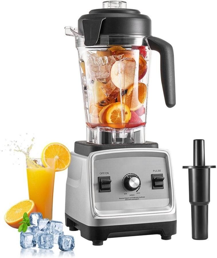 Blender Smoothie Maker Professionele Power Blender Vermogen 1600 W Inhoud 2 5 L Multifunctioneel Voor Smoothies Milkshakes en Sappen