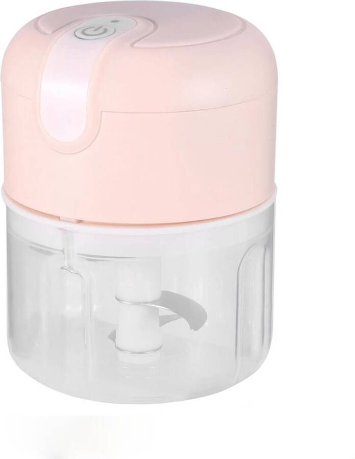 Blender to go Foodprocessor Mini Blender 250ml Oplaadbare Geschikt voor babyvoeding groenten in smoothies chili groenten noten fruit in vlees roze