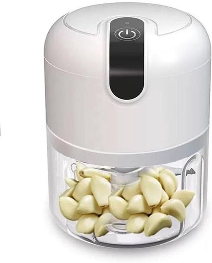 Blender to go Foodprocessor Mini Blender 250ml Oplaadbare Geschikt voor babyvoeding groenten in smoothies chili groenten noten fruit in vlees Wit