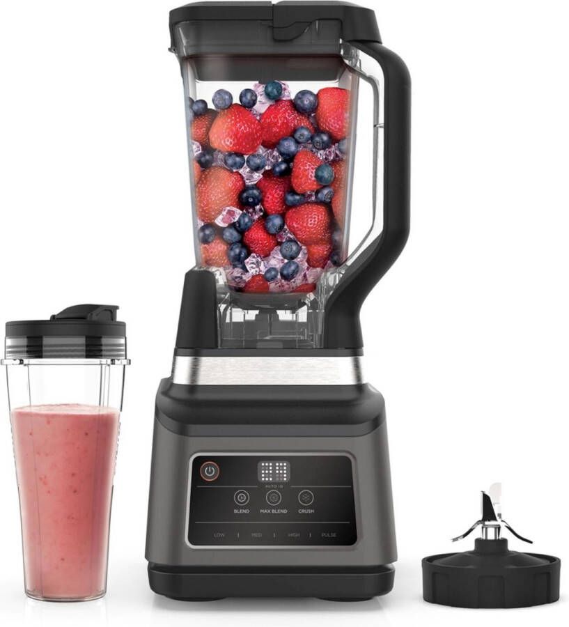 Multifunctionele Blender 4in1 Smootie Maker To Go 1 Liter Kan & 2x600ml Drinkfles Koffiemolen 1050W Antislipvoeten - Foto 2
