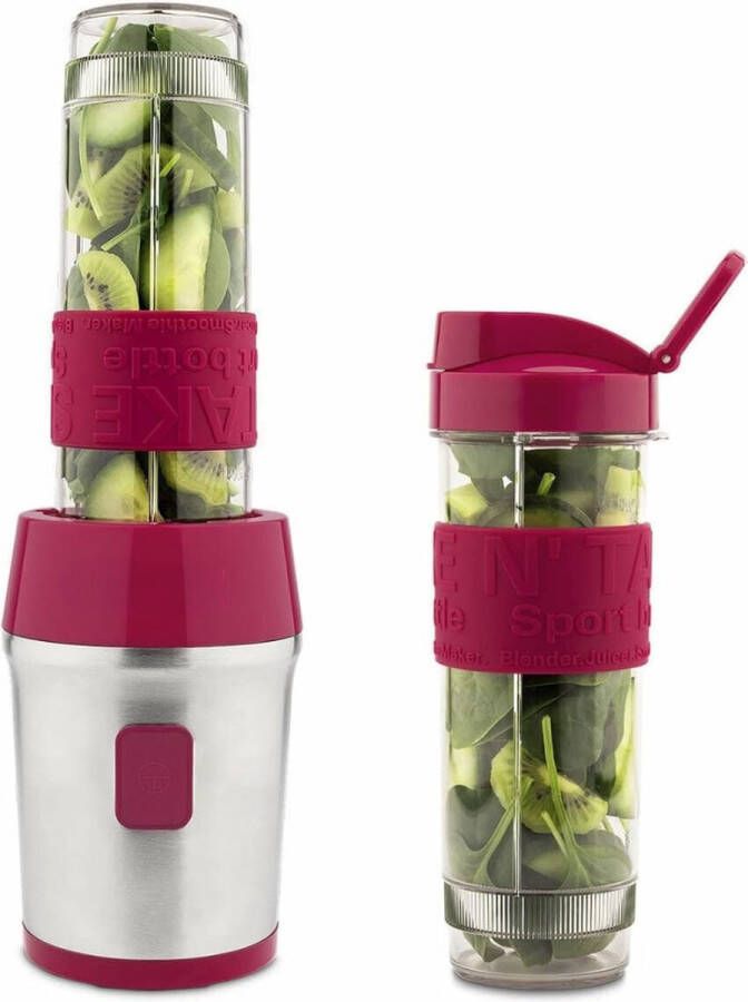 Multifunctionele Blender 4in1 Smootie Maker To Go 1 Liter Kan & 2x600ml Drinkfles Koffiemolen 1050W Antislipvoeten - Foto 2