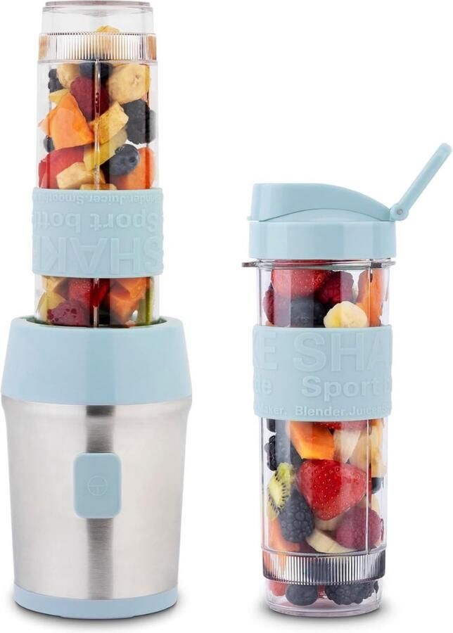 Multifunctionele Blender 4in1 Smootie Maker To Go 1 Liter Kan & 2x600ml Drinkfles Koffiemolen 1050W Antislipvoeten - Foto 10