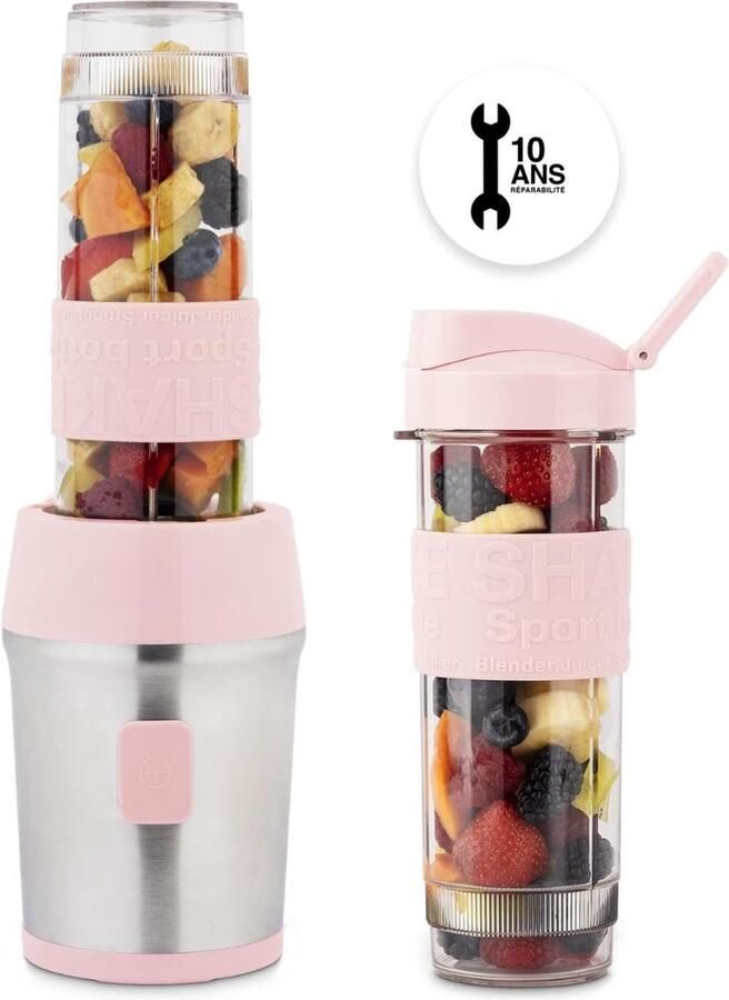 Multifunctionele Blender 4in1 Smootie Maker To Go 1 Liter Kan & 2x600ml Drinkfles Koffiemolen 1050W Antislipvoeten - Foto 3