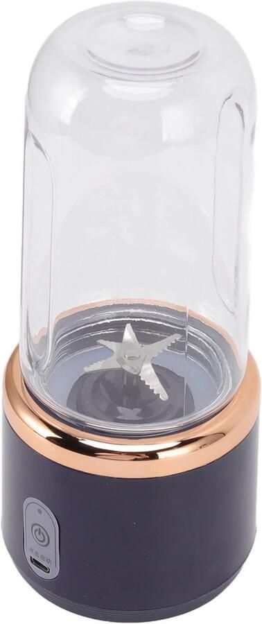 Blender USB-oplaadbare Draagbare Blender met 6 Messen Draadloze Persoonlijke Blender met Fles en Deksel Professionele Hogesnelheidsblender voor Smoothies Sapshakes Ijs