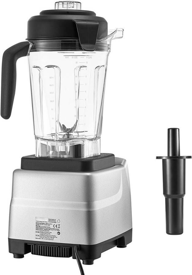 Blender voor smoothies 2 5 l (85 oz) 1600 W professionele blender met krachtige motor voor multifunctionele voedselverwerking