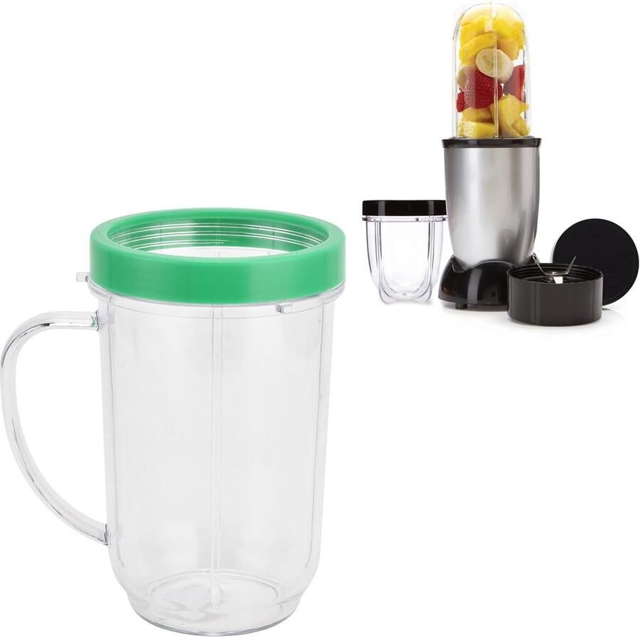 Blenderbeker Vervanging Reservebeker Mixer Sap Maken Voedselveilig PP Materiaal 16Oz Groen