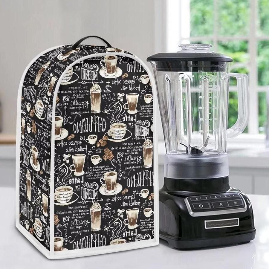 Blenderhoes Keukenmachine Cover Keuken Organisatie Spatbestendig Materiaal 24 x 185 x 405 cm Koffie