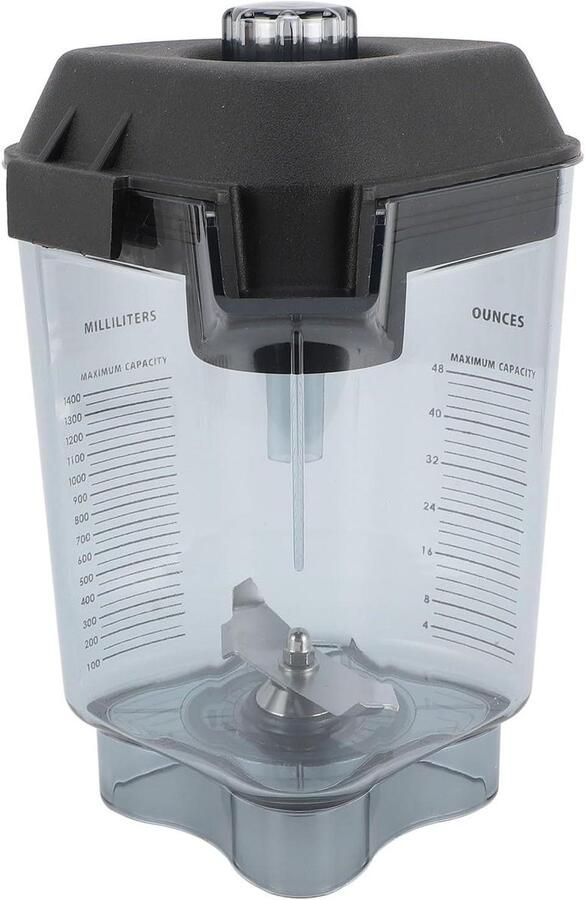 Blenderkan Reservekan Smoothies Maken Roestvrijstalen Messen 48 oz Transparant