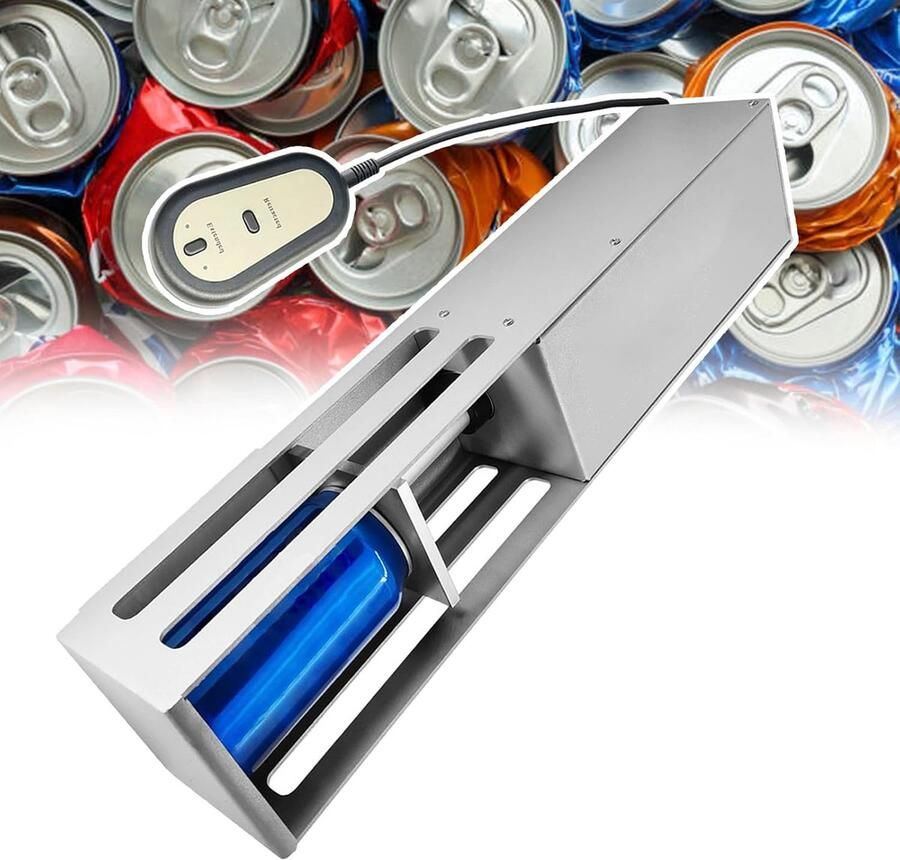 Blikjespers Elektrisch Recycling Hulp Afval Verminderen Ruimtebesparend Ontwerp Tot 18.3 cm Wit
