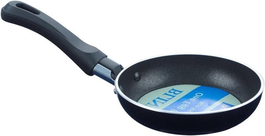 Blini Pan Eierpan Koekenpan Kleine Pannenkoeken Bakken Antiaanbaklaag 12 cm Zwart