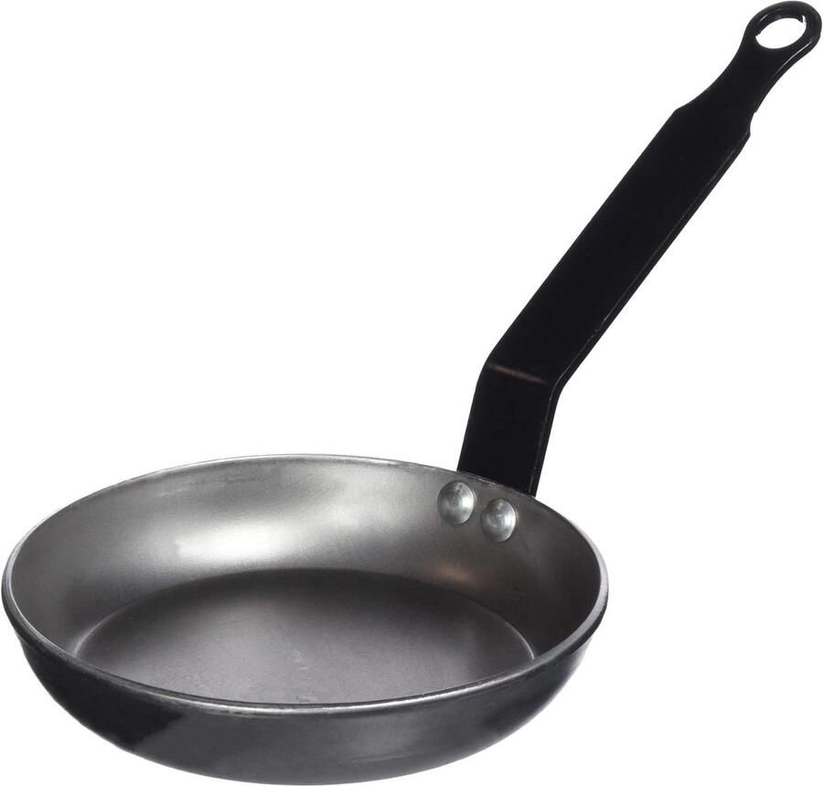 Blinis Pan Pannenkoekenpan Kleine Pannenkoekjes Maken Gepolijst Staal 3 mm dik Zilver