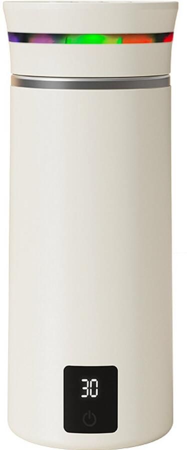 Bluetooth Muziek Roerbeker Oplaadbaar Wit 380ml Automatisch Roeren Muziekspeler Koffiebeker Smoothiebeker Draagbaar Waterfles