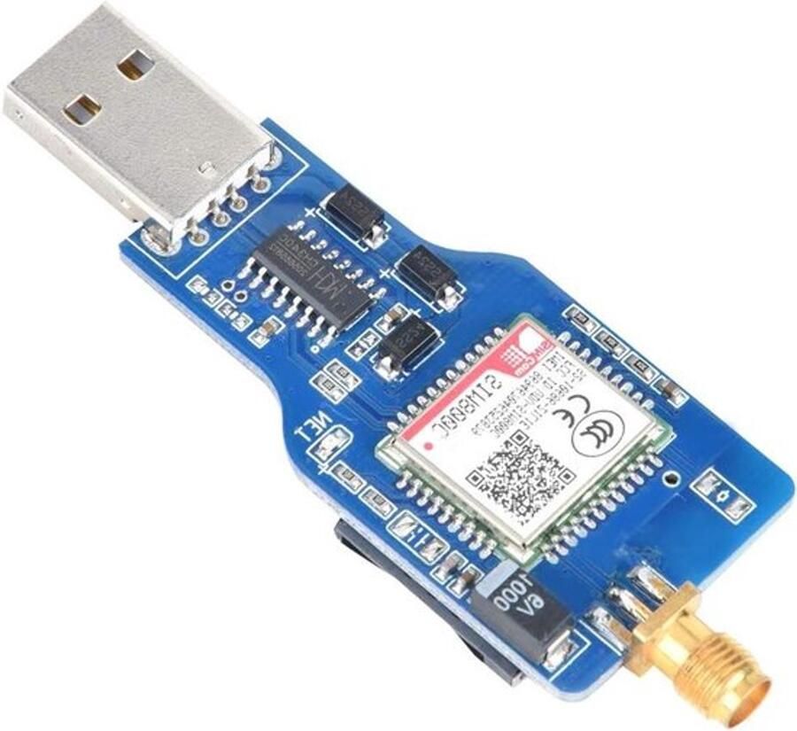 Bluetooth USB naar GSM SIM800C GPRS-transmissiemodule 850 900 1800 1900MHz voor het verzenden van ontvangst-SMS