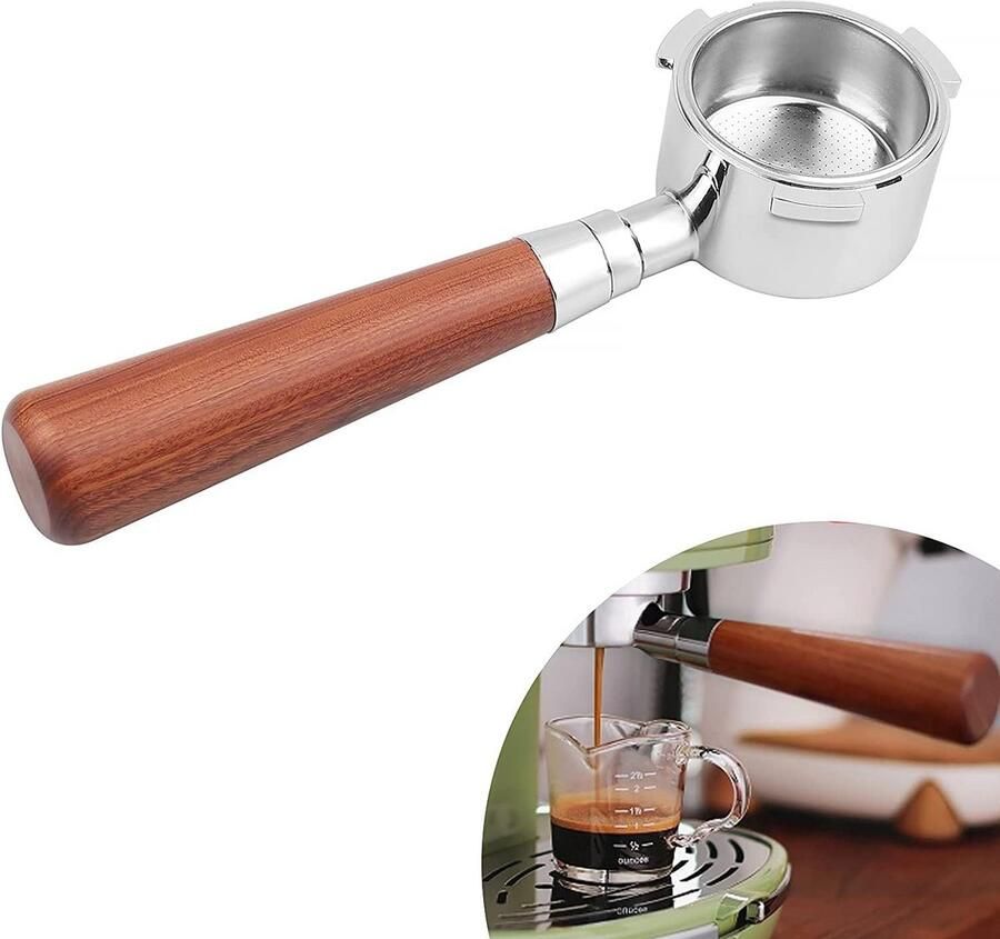Bodemloos Portafilter 54 mm voor Espresso Machine Barista Accessoire