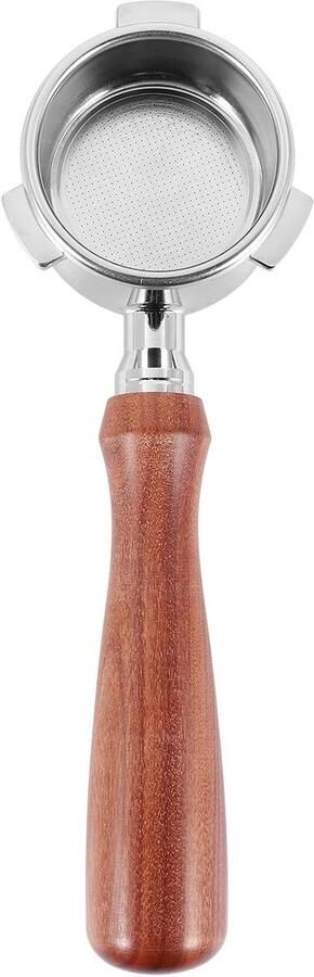 Bodemloze Filterhouder Koffie Handvat Espresso Bereiden Observeer Extractie 54 mm Zilver