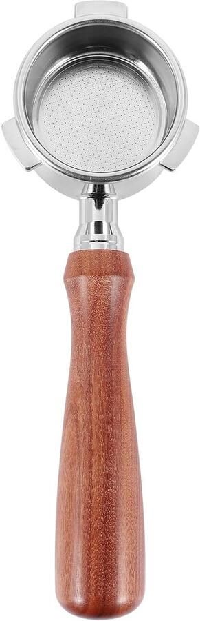 Bodemloze Filterhouder Zetgreep Koffie Espresso Zetten Observeer Extractie 54 mm Zilver