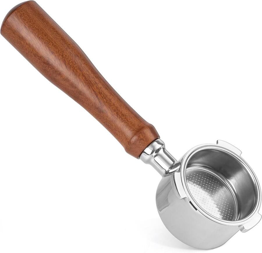 Bodemloze portafilter 51 mm 51 mm bodemloze portafilter compatibel met DeLonghi Dedica EC680 EC685 EC785 EC820 EC850 EC860 Smeg koffiemachine (exclusief bovenste filter)