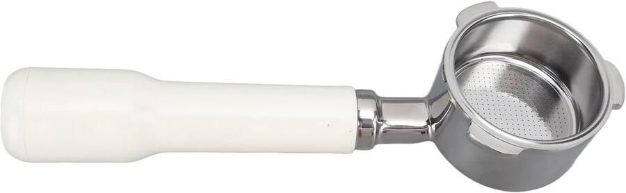 Bodemloze Portafilter Koffiefilter Houder Espresso Bereiding Roestvrij Staal 51 Mm Zilver